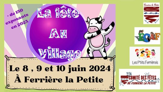 8 au 10 juin 2024 : La Fête au Village